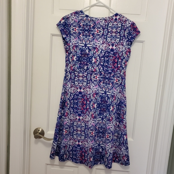 Soybu Colorful Print Knit Dress Size Small, Athlesiure, Comfy Stretchy - Picture 8 of 8